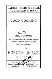 Cover of: Good cooking