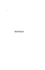 Cover of: Tennyson: his homes, his friends, and his work
