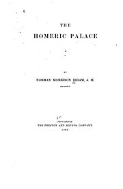 Cover of: The Homeric palace