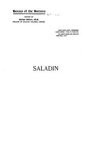 Cover of: Saladin and the fall of the Kingdom of Jerusalem