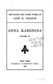 Cover of: The novels and other works of Lyof N. Tolstoï ...