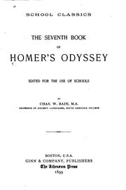 Cover of: The seventh book of Homer's Odyssey by Όμηρος, Όμηρος