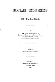 Cover of: Sanitary engineering of buildings.