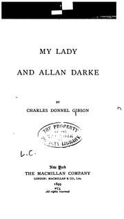 Cover of: My lady and Allan Darke.