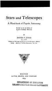 Cover of: Stars and telescopes | David P. Todd