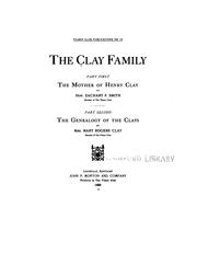 Cover of: The Clay family