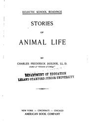 Cover of: Stories of animal life