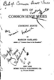 Cover of: Bits of common sense series.