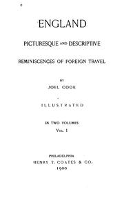 Cover of: England, picturesque and descriptive by Joel Cook