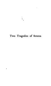 Cover of: Two tragedies of Seneca by Seneca the Younger