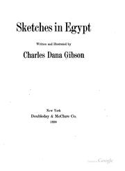 Cover of: Sketches in Egypt