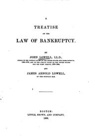Cover of: A treatise on the law of bankruptcy.