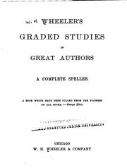 Cover of: Wheeler's graded studies in great authors