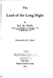 Cover of: The land of the long night by Paul B. Du Chaillu