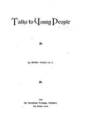 Cover of: Talks to young people by Sabin, Henry