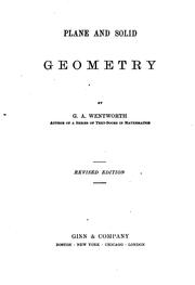 Cover of: Plane and solid geometry.