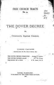 Cover of: The Dover decree, or, Christianity against freedom