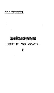 Cover of: Pericles & Aspasia by Walter Savage Landor