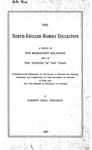 Cover of: The North-English Homily Collection by Gerould, Gordon Hall