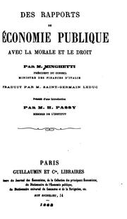 Della economia pubblica: e delle sue attinenze colla morale e col. diritto by Marco Minghetti