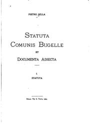 Statuta Comunis Bugelle et documenta adiecta by Biella (Italy)