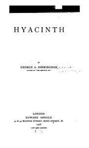 Cover of: Hyacinth