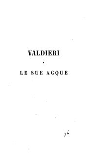 Cover of: Valdieri e le sue acque