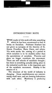 Cover of: Socialism and the social movement in the 19th century: with a chronicle of the social movement, 1750-1896