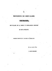 Cover of: Antiquités helléniques, ou, Répertoire d'inscriptions et d'autres antiquités découvertes depuis l'affranchissement de la Grèce