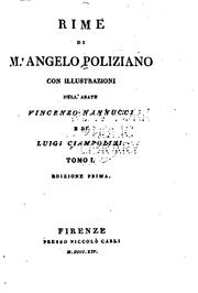Cover of: Rime by Poliziano