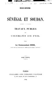 Sénégal et Soudan by Bois commandant