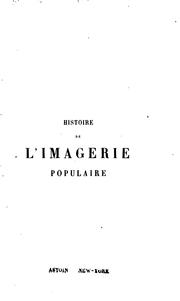 Cover of: Histoire de l'imagerie populaire