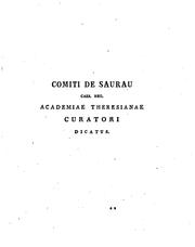 Catalogus bibliographicus librorum in Bibliotheca Caes. Reg. et Equestris Academiae Theresianae exstantium .. by Joseph von Sartori