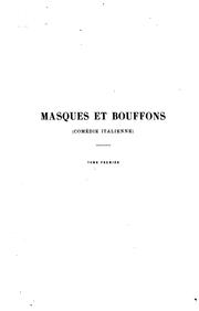Cover of: Masques et bouffons (comédie italienne): texte et dessins