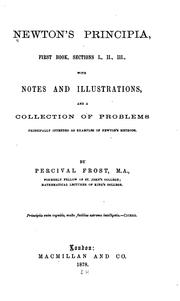 Cover of: Newton's Principia, first book, sections I., II., III. by by Percival Frost.