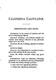 Cover of: Howard's California calculator and golden rule for equation of payments: the newest, quickest and most complete instructor for all who desire to be "quick at figures".