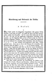Cover of: Logarithmische Tafeln by Johann Heinrich Westphal