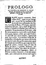 Cover of: Chronica do Serenissimo Principe D. Joaõ