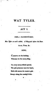 Cover of: Wat Tyler by Robert Southey