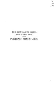 Cover of: Portrait miniatures by George Charles Williamson