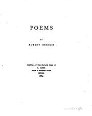 Poems by Robert Seymour Bridges