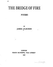 Cover of: The bridge of fire: poems
