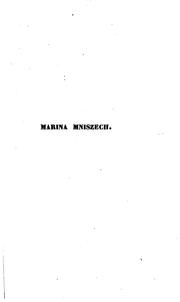 Cover of: Marina Mniszech by Arthur Potocki