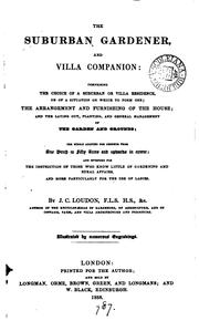 Cover of: The suburban gardener, and villa companion