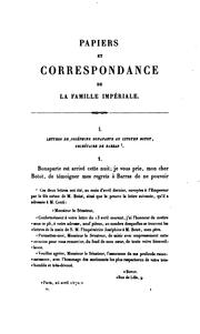 Cover of: Papiers sauvés des Tuileries suite à la correspondance de la famille impériale by Robert Halt