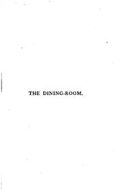 Cover of: The dining-room