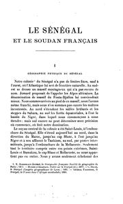 Cover of: Le Sénégal et le Soudan français