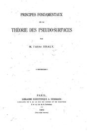 Cover of: Principes fondamentaux de la théorie des pseudo-surfaces by Issaly abbé