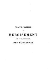 Cover of: Traité pratique du reboisement et du gazonnement des montagnes