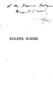 Cover of: Eugène Scribe